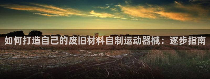 尊龙app登录不了：如何打造自己的废旧材料自制运动器