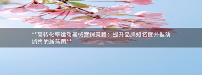 尊龙凯时提现不了：**高转化率运动器械营销策略：提升