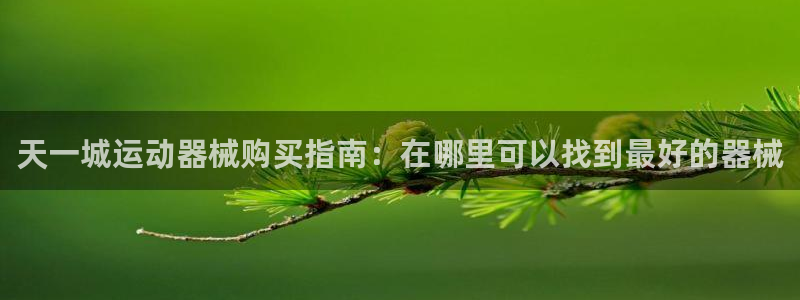 尊龙官方网站最新版V9.3.06：天一城运动器械购买