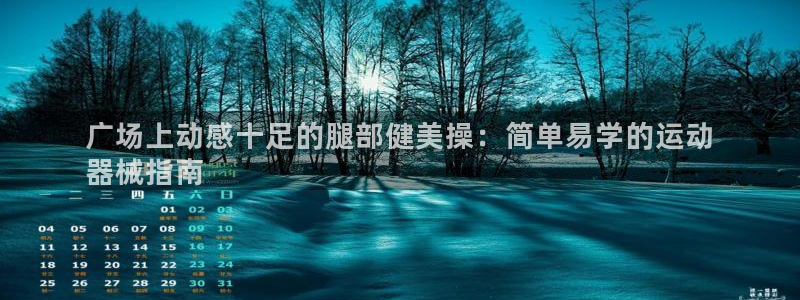尊龙凯时产品系列：广场上动感十足的腿部健美操：简单易