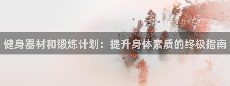 尊龙一人生就是博尊：健身器材和锻炼计划：提升身体素质