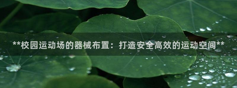 kb88凯时SO权威AG发财网：**校园运动场的器械布置：打