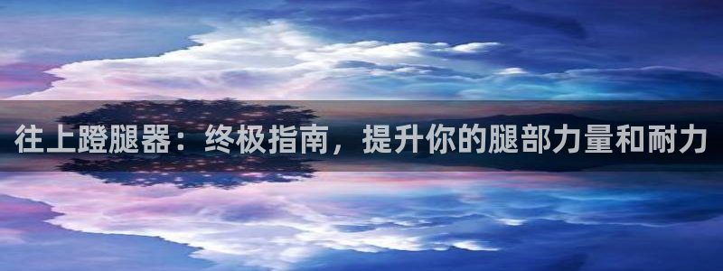 凯时国际app首页：往上蹬腿器：终极指南，提升你的腿部力量和