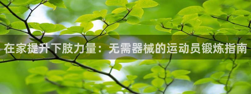 尊龙凯时人生就是博·(中国)官网最新：在家提升下肢力量：无需