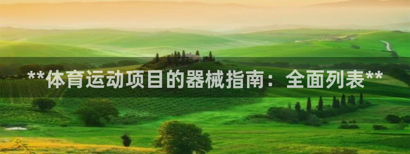 尊龙凯时网：**体育运动项目的器械指南：全面列表**