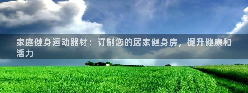 尊龙凯时是直营吗：家庭健身运动器材：订制您的居家健身