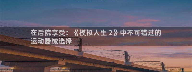 尊龙凯时有没有出不了款的情况：在后院享受：《模拟人生 2》中