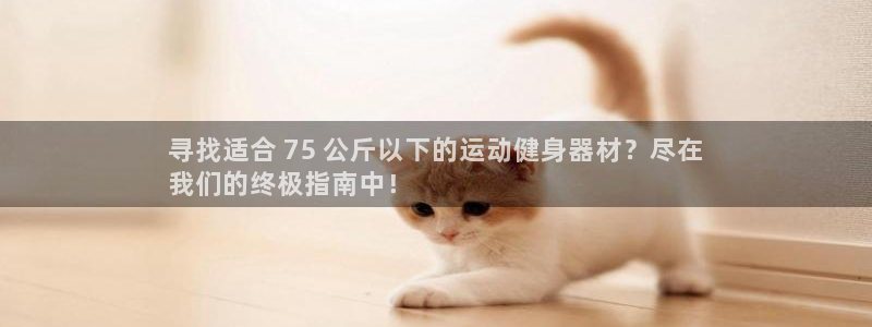 z6尊龙官网：寻找适合 75 公斤以下的运动健身器材