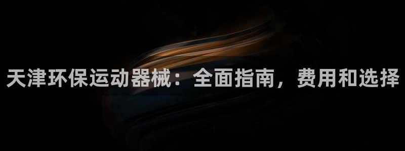尊龙凯时下载链接：天津环保运动器械：全面指南，费用和选择