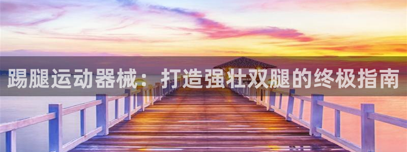 尊龙饰演过的经典角色：踢腿运动器械：打造强壮双腿的终极指南